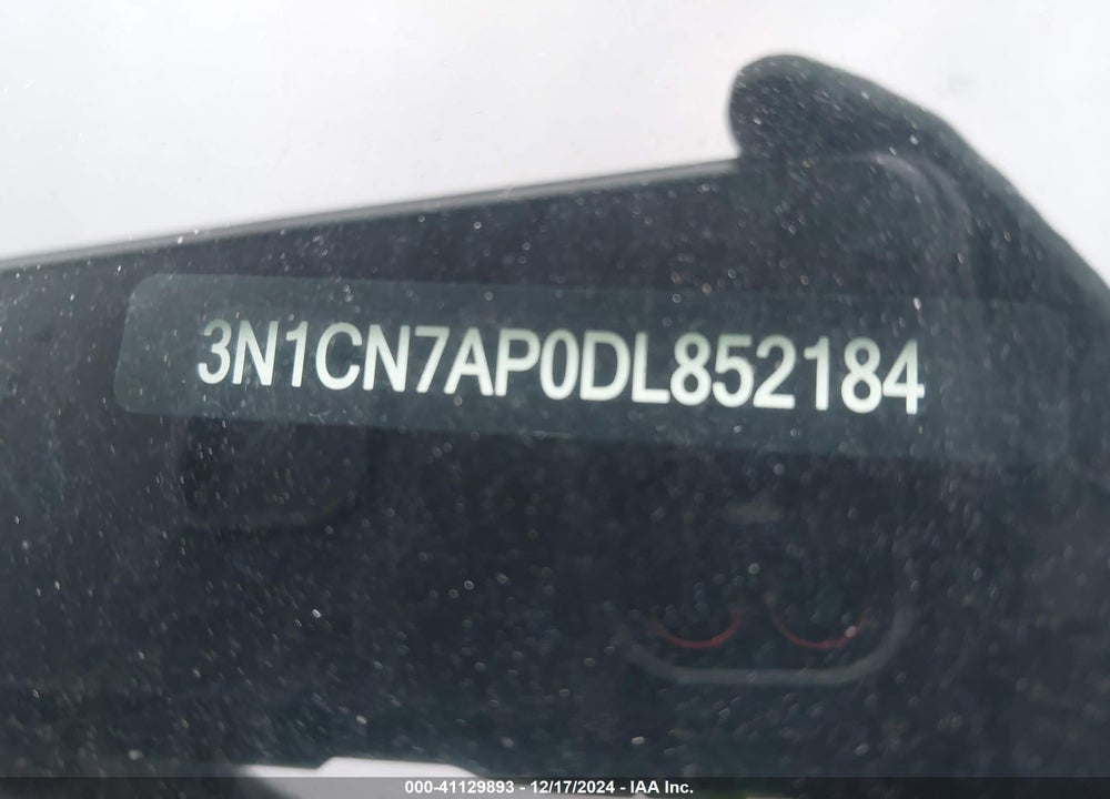 2013 NISSAN VERSA 1.6 SV VIN: 3N1CN7AP0DL852184