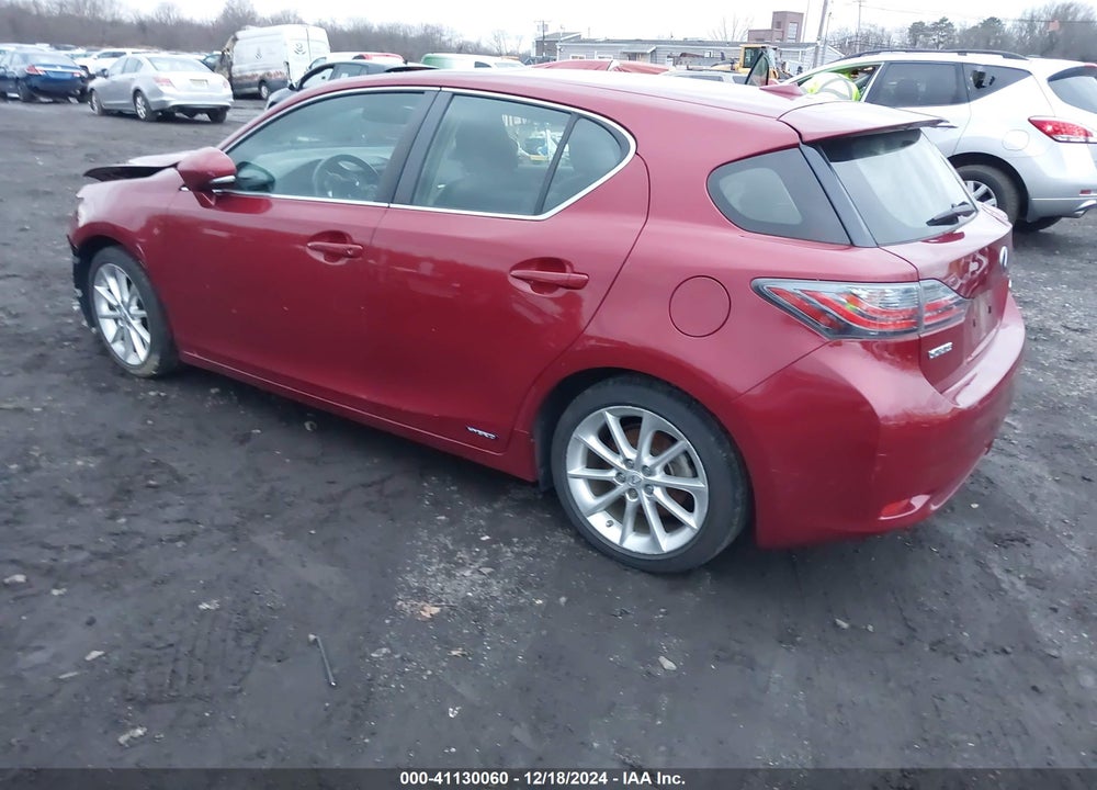 2013 LEXUS CT 200H VIN: JTHKD5BH2D2129878