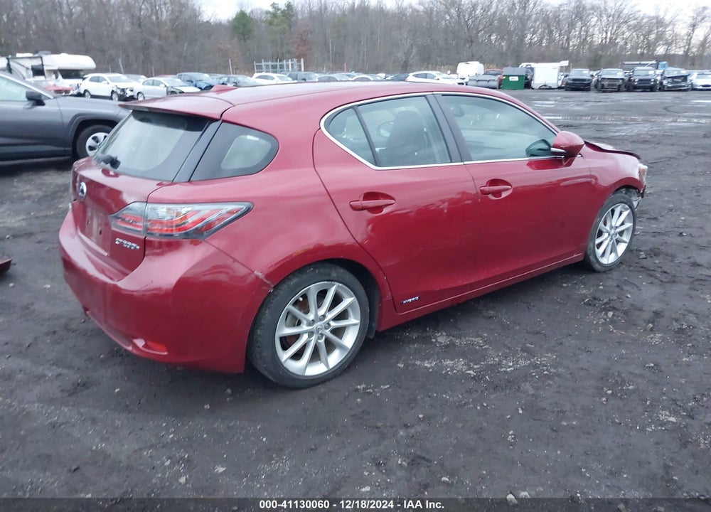 2013 LEXUS CT 200H VIN: JTHKD5BH2D2129878
