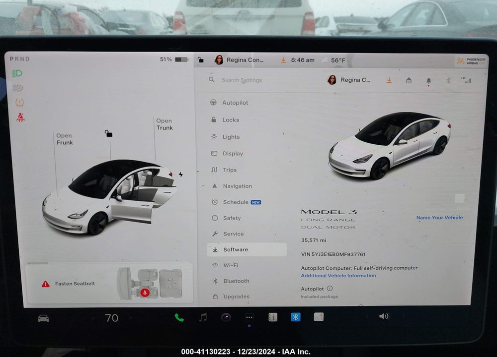 2021 TESLA MODEL 3 VIN: 5YJ3E1EB0MF937761