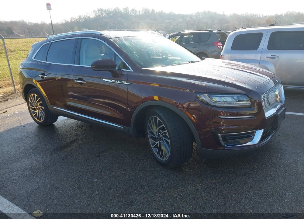 2019 LINCOLN NAUTILUS RESERVE VIN: 2LMPJ6L98KBL58652