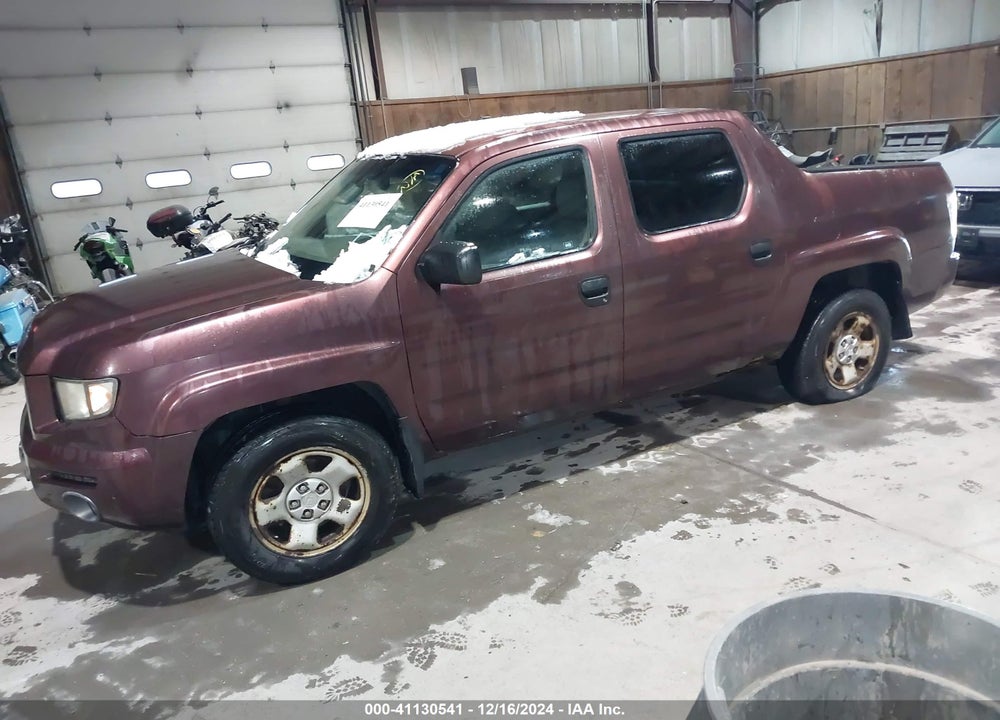 2007 HONDA RIDGELINE RT VIN: 2HJYK16297H510506