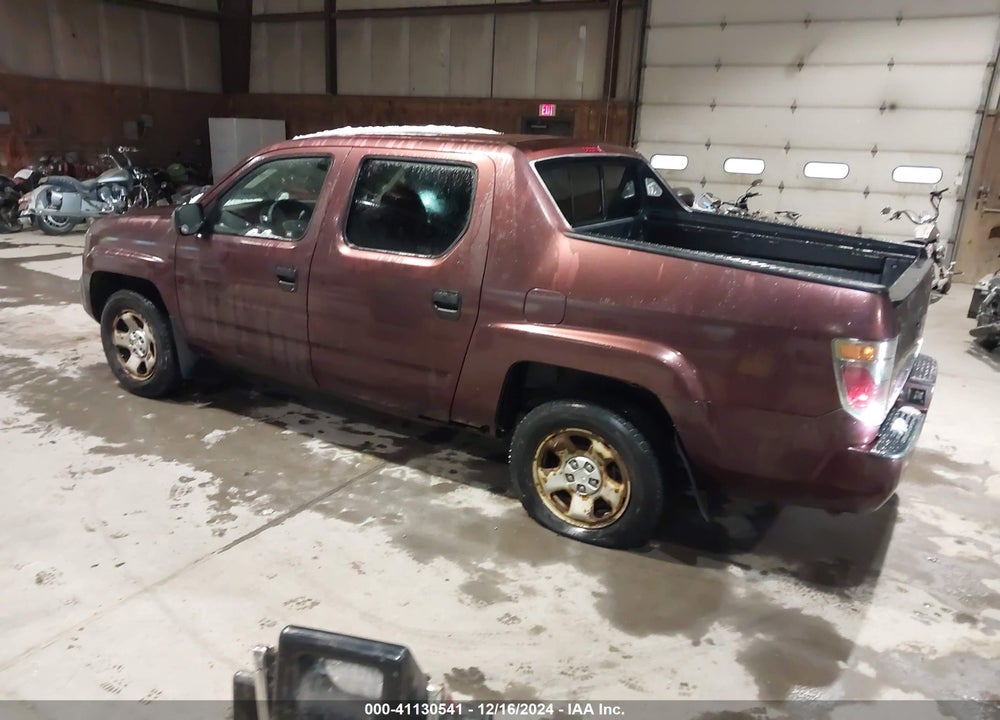 2007 HONDA RIDGELINE RT VIN: 2HJYK16297H510506