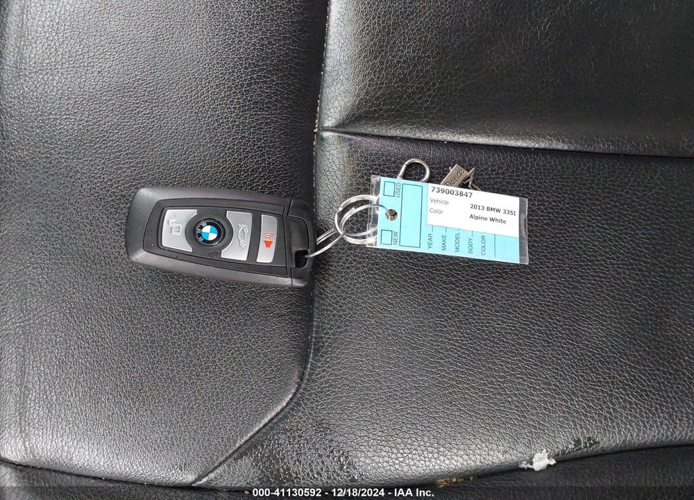 2013 BMW 335I VIN: WBA3B9C59DF587415