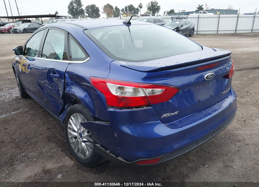 2013 FORD FOCUS TITANIUM VIN: 1FADP3J2XDL264917