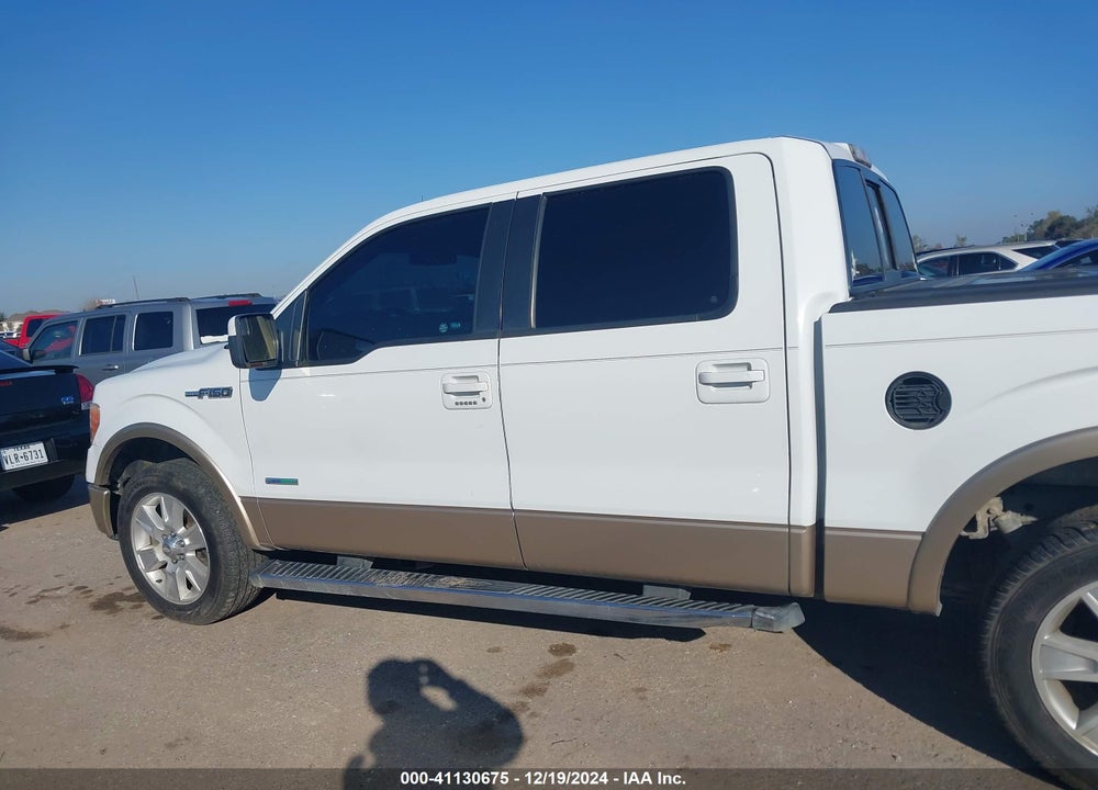 2012 FORD F-150 LARIAT VIN: 1FTFW1CTXCKD95608