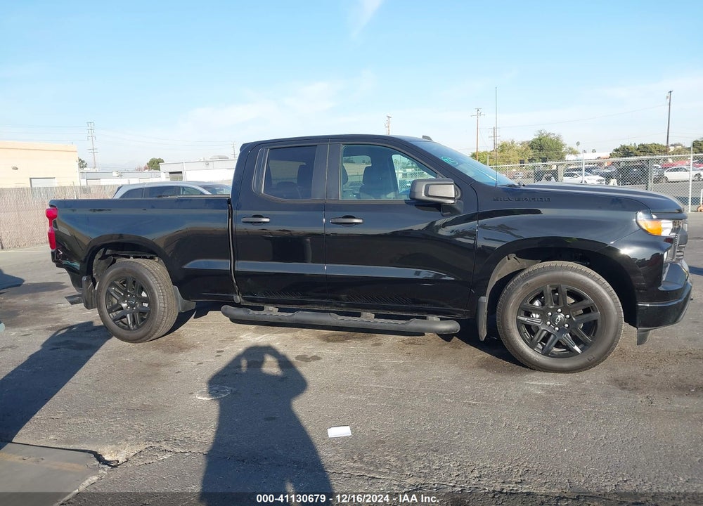 2024 CHEVROLET SILVERADO 1500 2WD DOUBLE CAB STANDARD BED CUSTOM VIN: 1GCRABEK7RZ144602