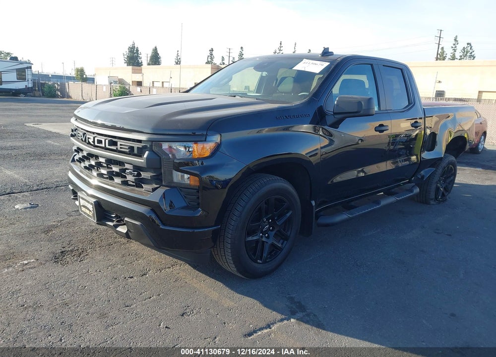 2024 CHEVROLET SILVERADO 1500 2WD DOUBLE CAB STANDARD BED CUSTOM VIN: 1GCRABEK7RZ144602