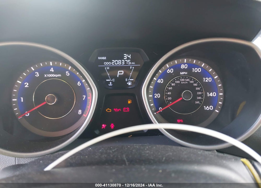 2012 HYUNDAI ELANTRA GLS (ULSAN PLANT) VIN: KMHDH4AE7CU467758