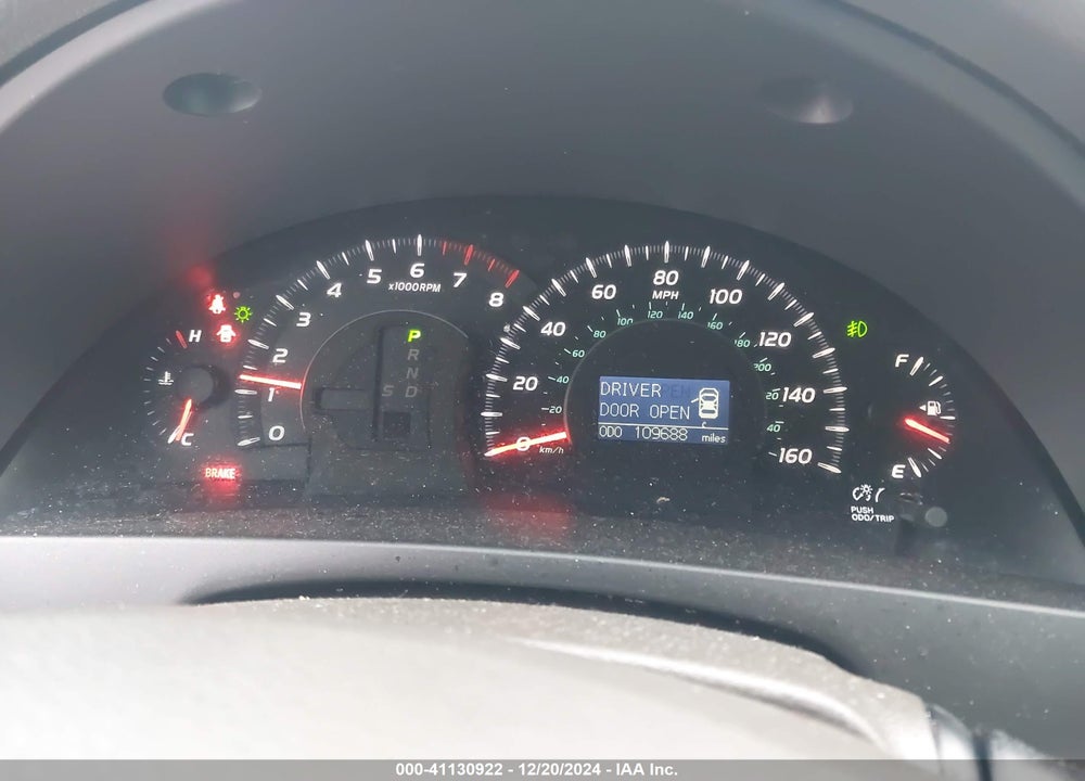 2009 TOYOTA CAMRY XLE V6 VIN: 4T1BK46K49U592555