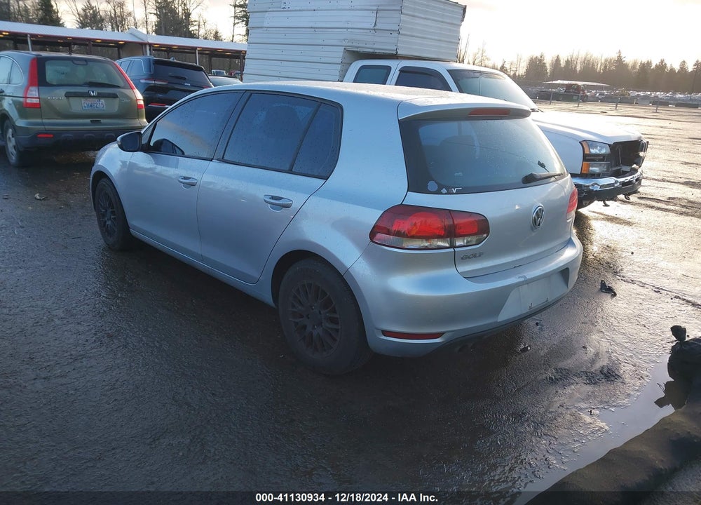 2012 VOLKSWAGEN GOLF 2.5L 4-DOOR VIN: WVWDB7AJ6CW049393