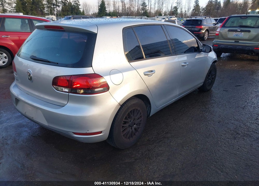 2012 VOLKSWAGEN GOLF 2.5L 4-DOOR VIN: WVWDB7AJ6CW049393