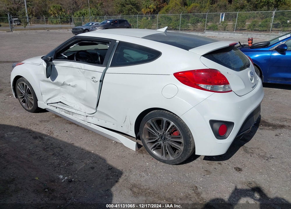 2016 HYUNDAI VELOSTER TURBO VIN: KMHTC6AEXGU285726
