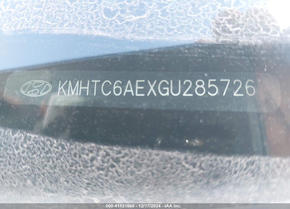 2016 HYUNDAI VELOSTER TURBO VIN: KMHTC6AEXGU285726