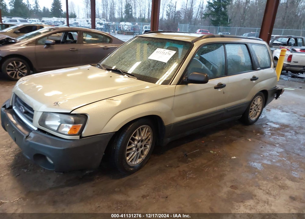 2003 SUBARU FORESTER X VIN: JF1SG63663G717754