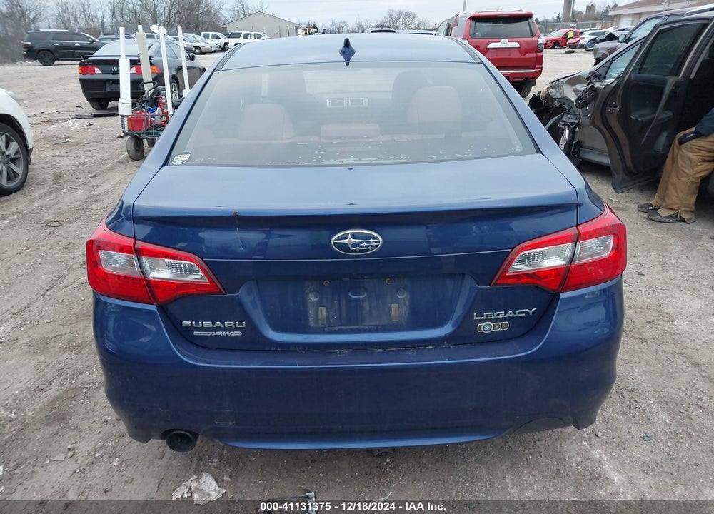 2016 SUBARU LEGACY 2.5I LIMITED VIN: 4S3BNBL67G3037447