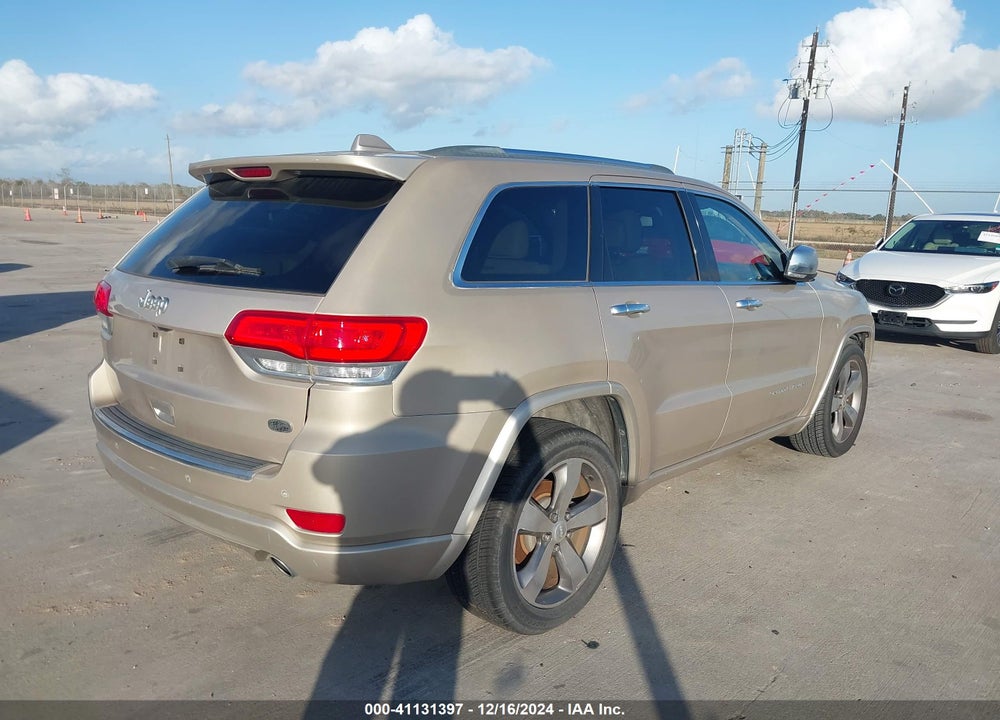 2014 JEEP GRAND CHEROKEE OVERLAND VIN: 1C4RJECG4EC464280