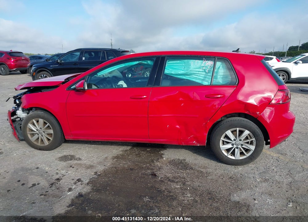 2017 VOLKSWAGEN GOLF VIN: 3VW217AUXHM030001