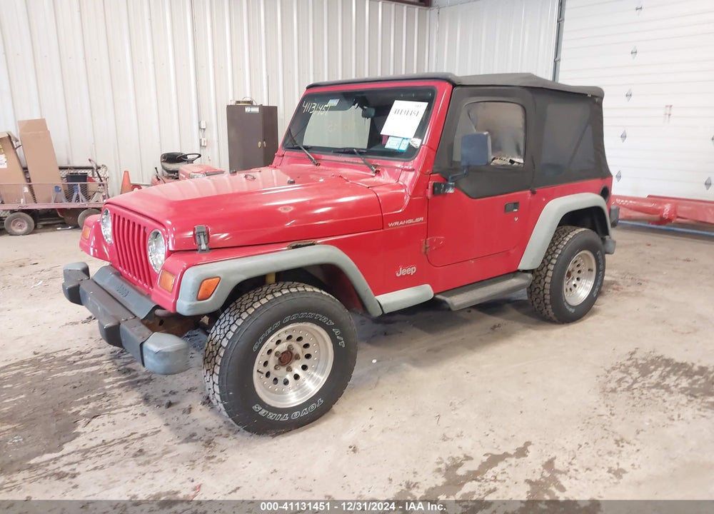 1999 JEEP WRANGLER SE VIN: 1J4FY29P3XP487026