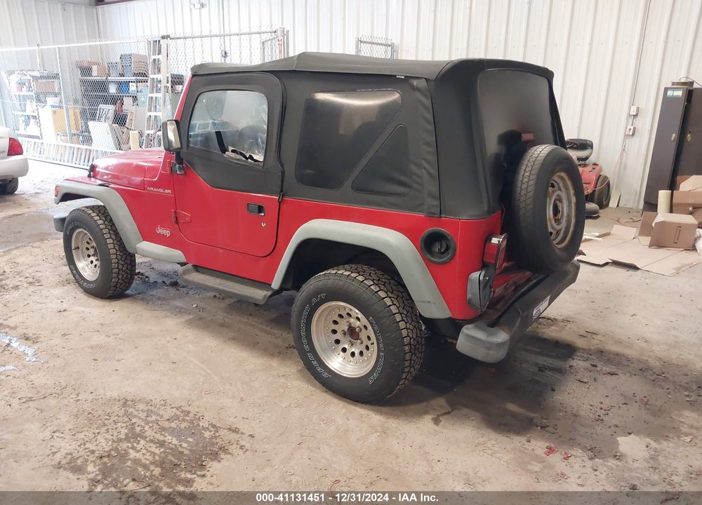 1999 JEEP WRANGLER SE VIN: 1J4FY29P3XP487026