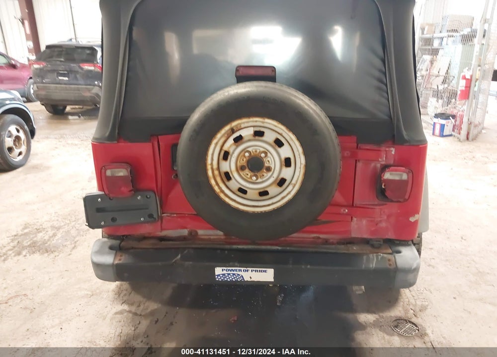 1999 JEEP WRANGLER SE VIN: 1J4FY29P3XP487026