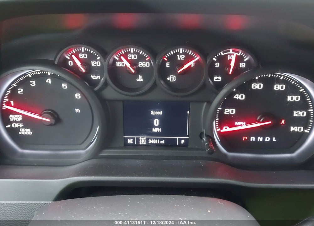 2022 CHEVROLET SILVERADO 1500 4WD SHORT BED CUSTOM VIN: 1GCPDBEK0NZ525815