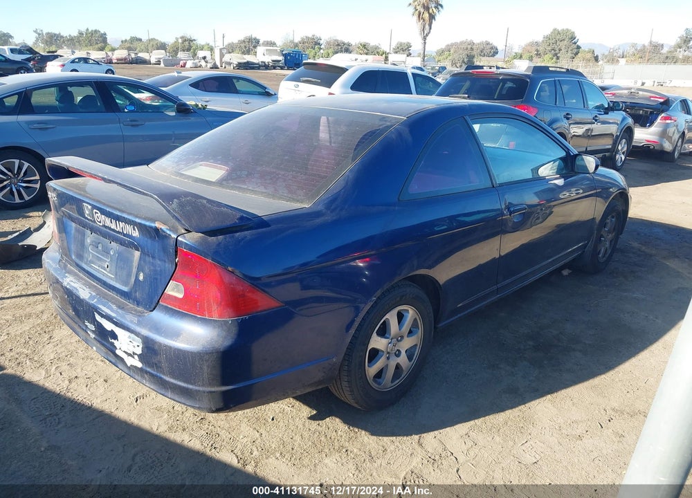 2003 HONDA CIVIC EX VIN: 1HGEM22963L029542