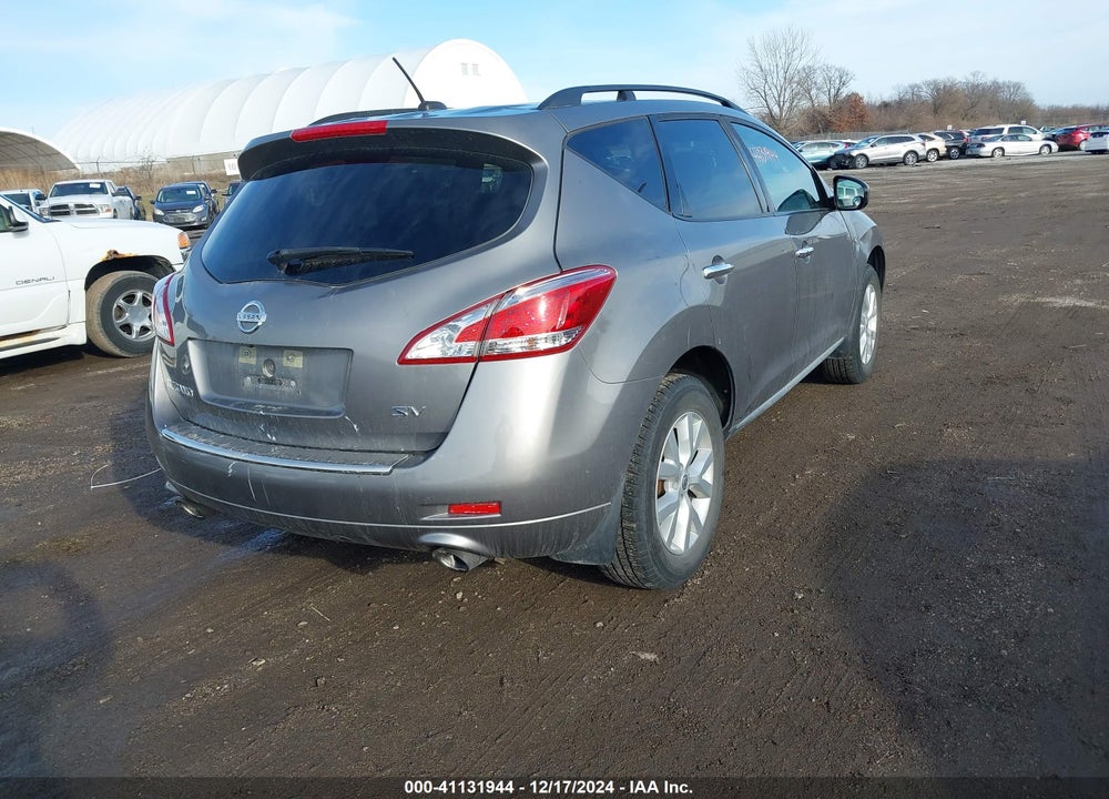 2011 NISSAN MURANO SV VIN: JN8AZ1MU3BW061683