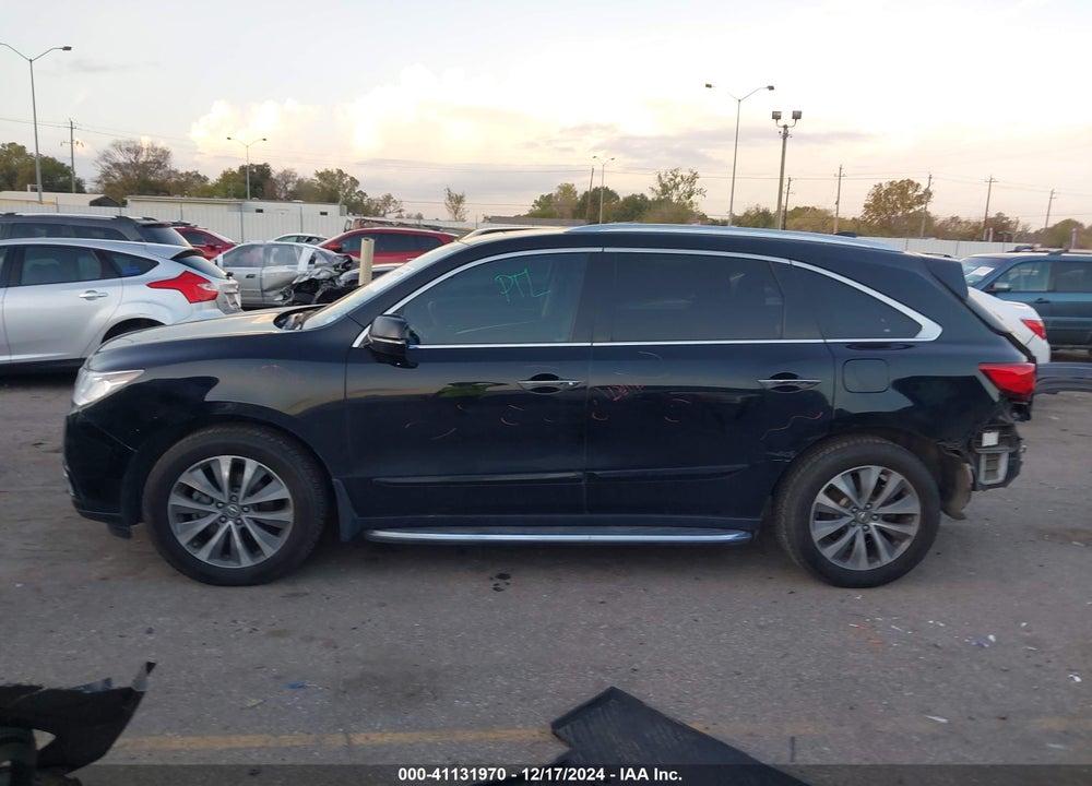 2014 ACURA MDX TECHNOLOGY PACKAGE VIN: 5FRYD4H4XEB027753