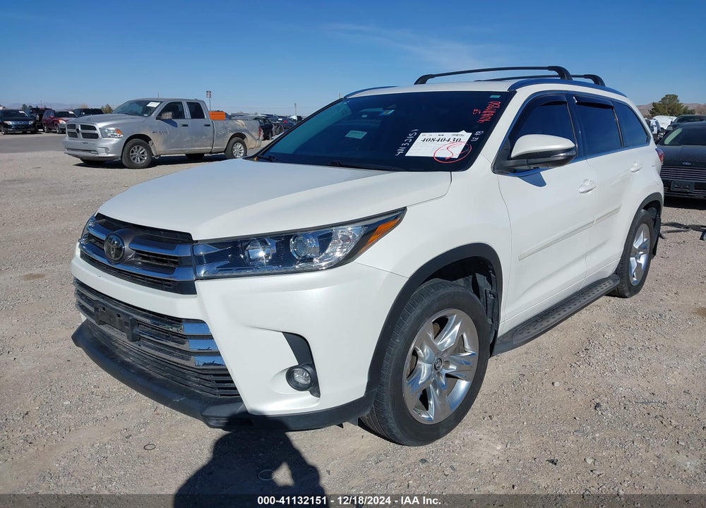 2019 TOYOTA HIGHLANDER LIMITED VIN: 5TDYZRFH2KS301881
