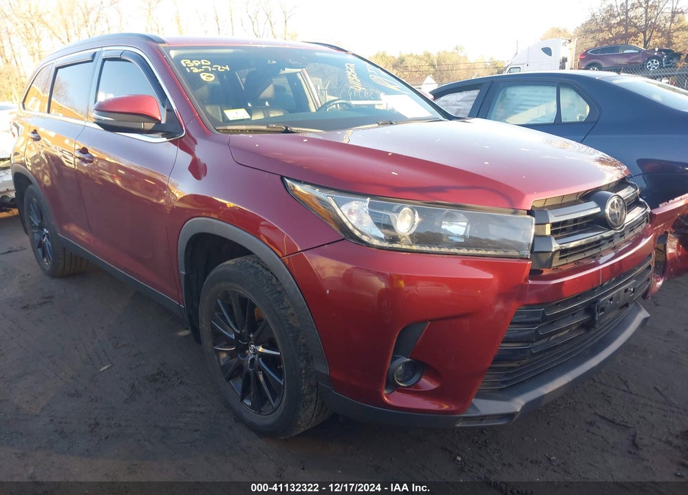 2019 TOYOTA HIGHLANDER SE VIN: 5TDJZRFH4KS586472