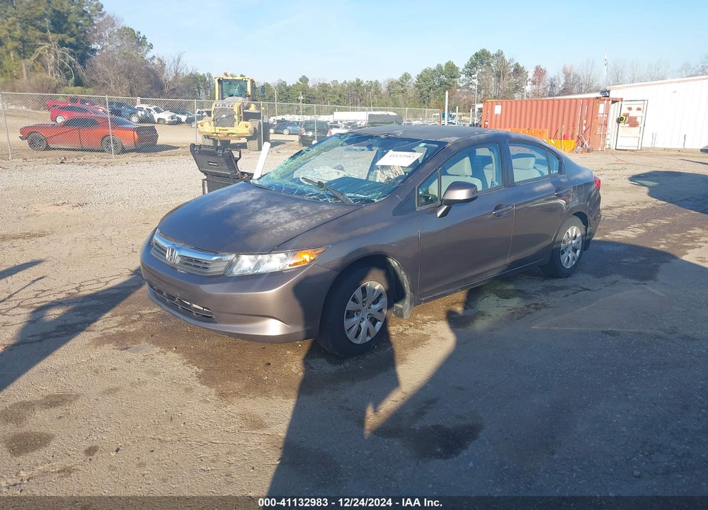 2012 HONDA CIVIC SDN LX VIN: 2HGFB2F54CH576114