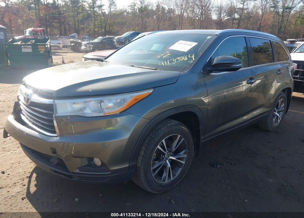 2016 TOYOTA HIGHLANDER XLE V6 VIN: 5TDJKRFH0GS343981