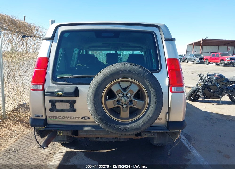 2001 LAND ROVER DISCOVERY SERIES II VIN: SALTH12471A295503