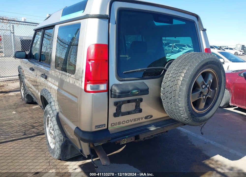 2001 LAND ROVER DISCOVERY SERIES II VIN: SALTH12471A295503