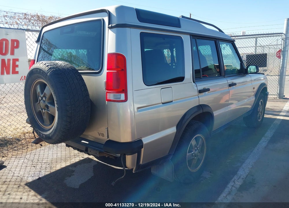 2001 LAND ROVER DISCOVERY SERIES II VIN: SALTH12471A295503
