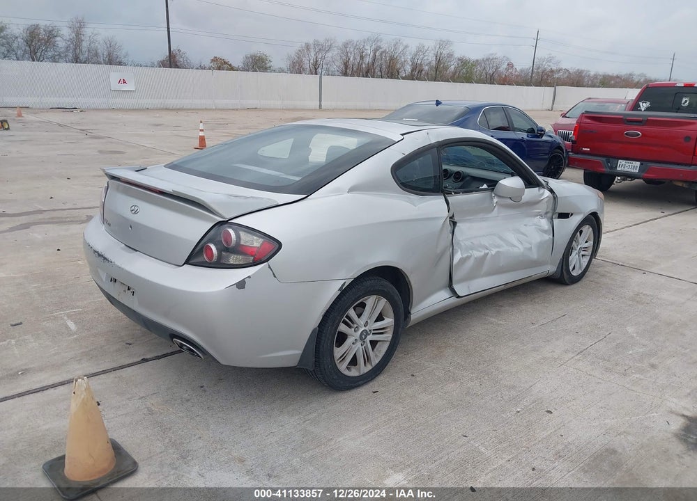 2008 HYUNDAI TIBURON GS VIN: KMHHM66D08U274951