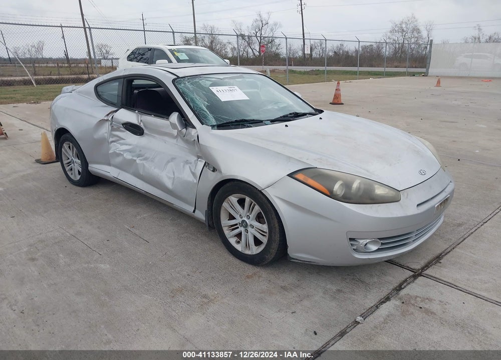 2008 HYUNDAI TIBURON GS VIN: KMHHM66D08U274951