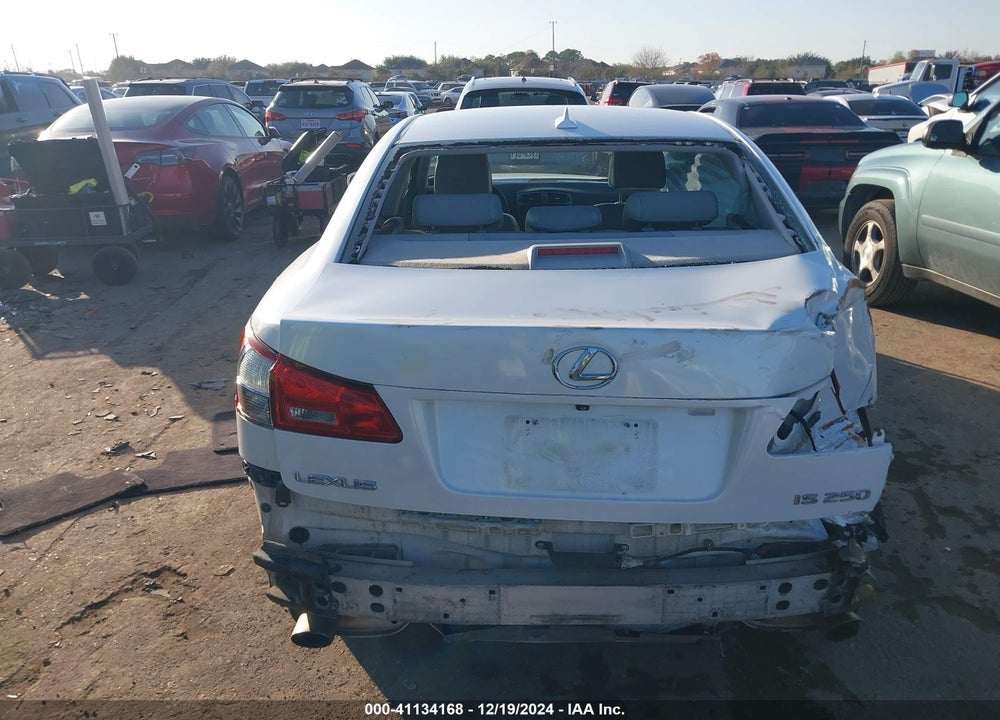 2008 LEXUS IS VIN: JTHBK262485050873
