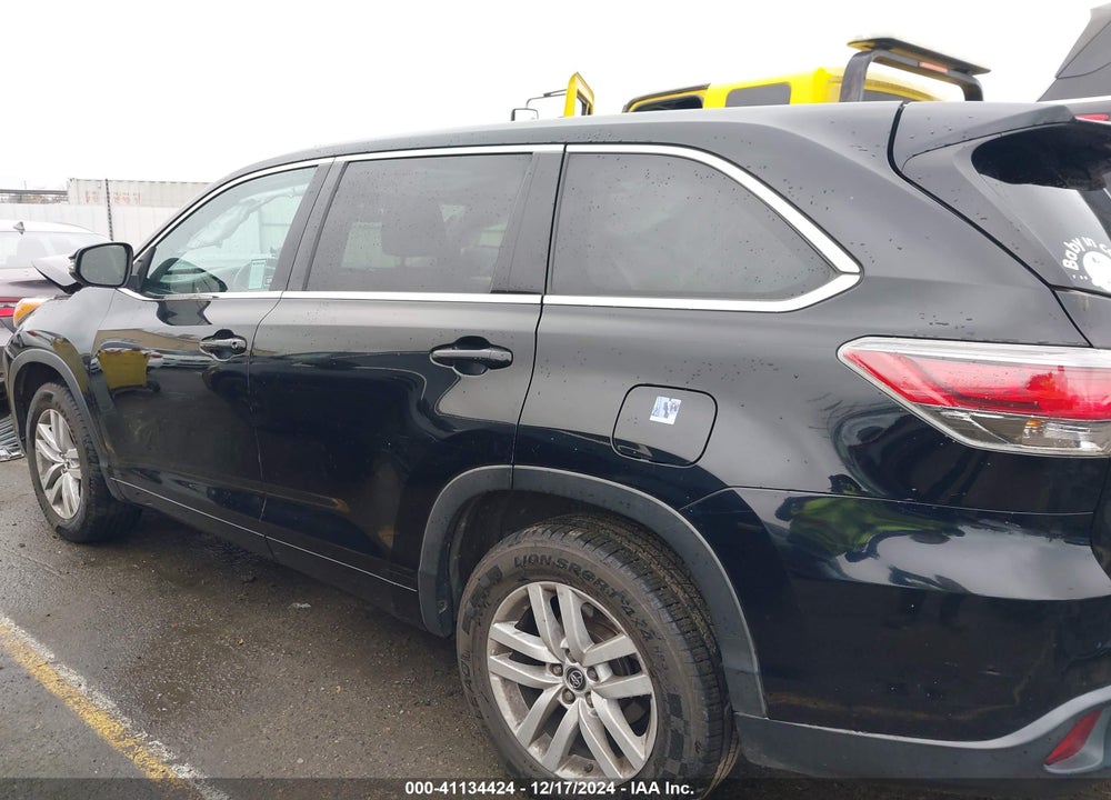 2016 TOYOTA HIGHLANDER LE VIN: 5TDZARFH5GS019348
