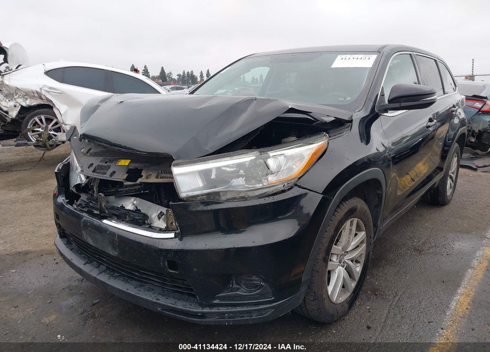 2016 TOYOTA HIGHLANDER LE VIN: 5TDZARFH5GS019348