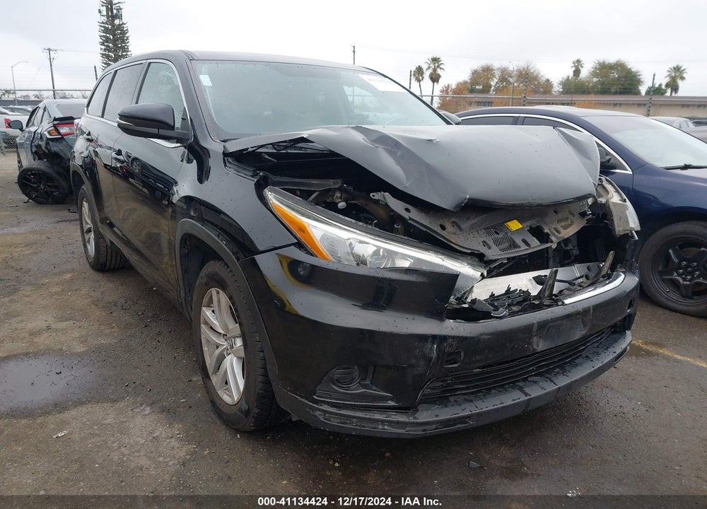 2016 TOYOTA HIGHLANDER LE VIN: 5TDZARFH5GS019348