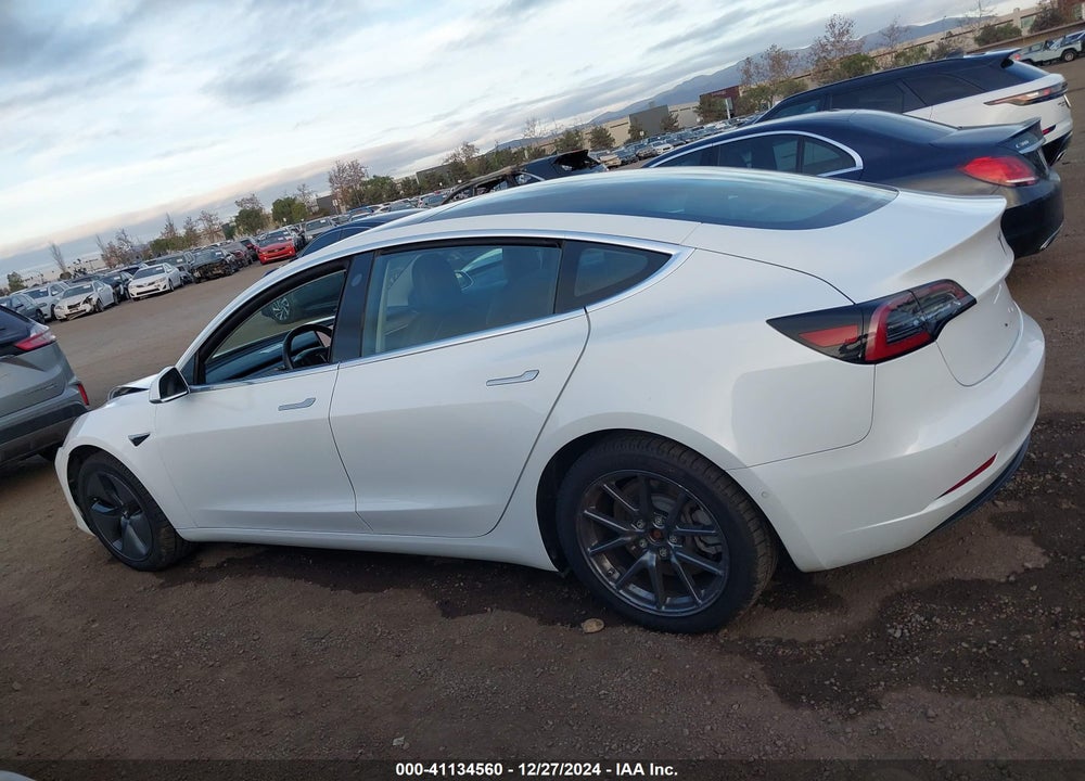 2018 TESLA MODEL 3 LONG RANGE/MID RANGE VIN: 5YJ3E1EA6JF044335