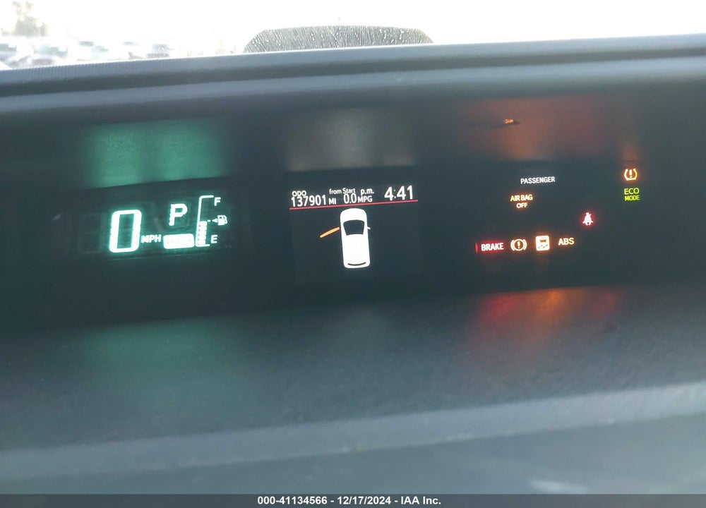 2013 TOYOTA PRIUS C ONE VIN: JTDKDTB38D1538452