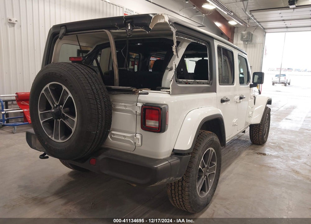 2023 JEEP WRANGLER 4-DOOR SAHARA 4X4 VIN: 1C4HJXEN9PW695020