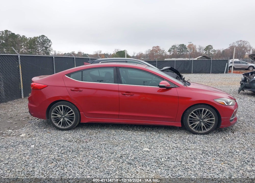 2018 HYUNDAI ELANTRA SPORT VIN: KMHD04LBXJU474114