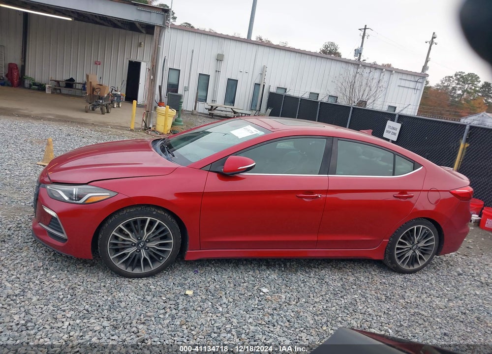2018 HYUNDAI ELANTRA SPORT VIN: KMHD04LBXJU474114