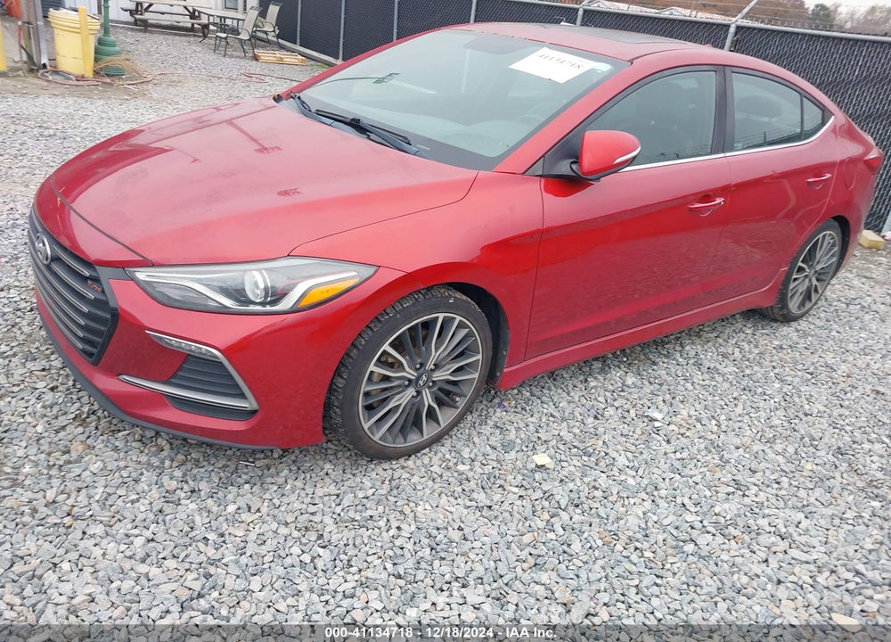 2018 HYUNDAI ELANTRA SPORT VIN: KMHD04LBXJU474114