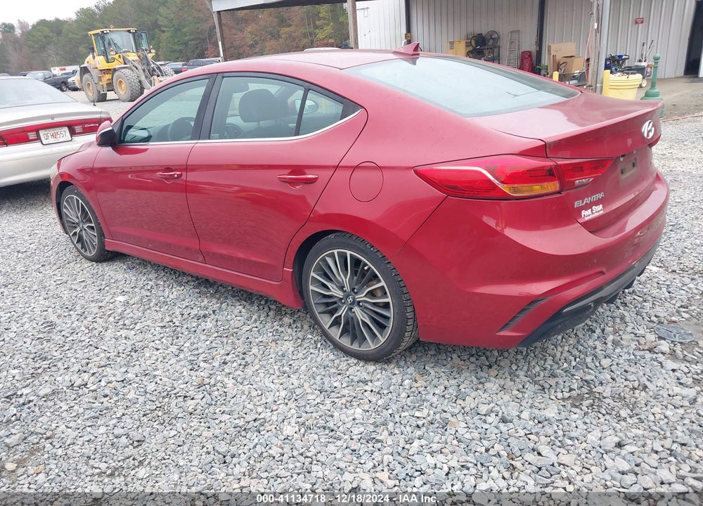 2018 HYUNDAI ELANTRA SPORT VIN: KMHD04LBXJU474114