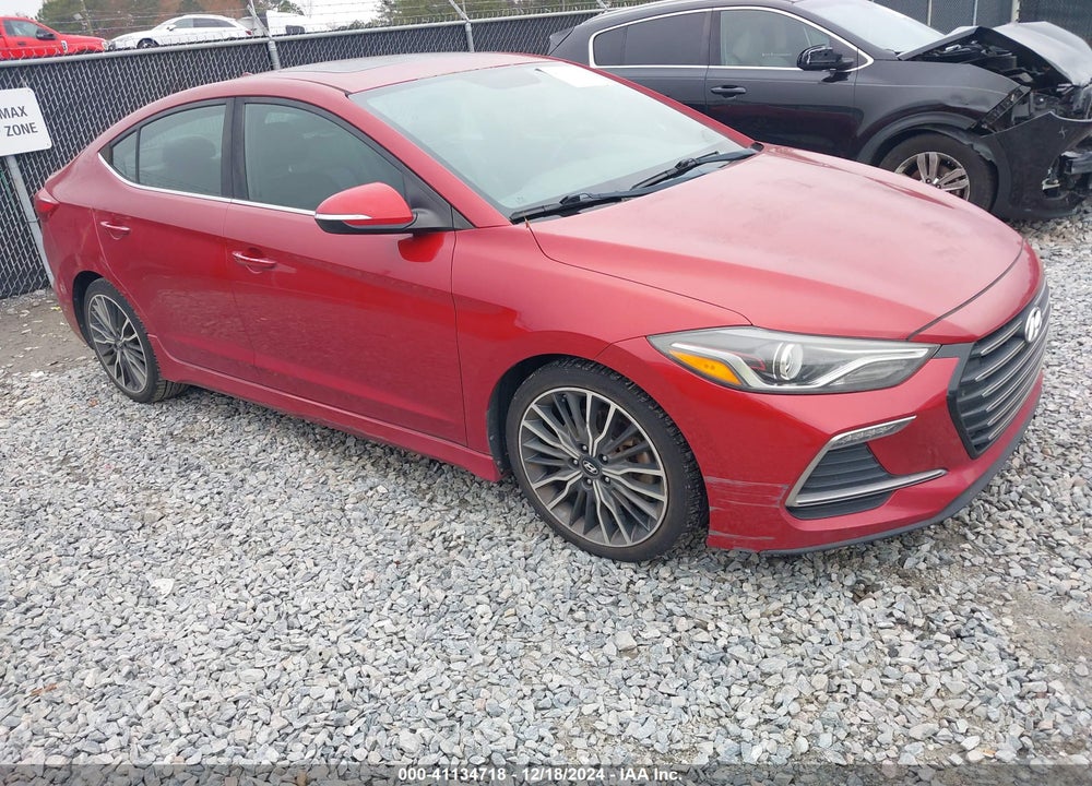 2018 HYUNDAI ELANTRA SPORT VIN: KMHD04LBXJU474114